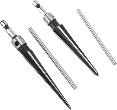 Conical Reamer - Handheld T Shape Conical Hex Reamer - 45 Steel Hand Reamer - 6-Fronts T Handle Conical Reamer - Handle Drilling Tools voor Hout en Plastic - 5-16mm 3-13mm