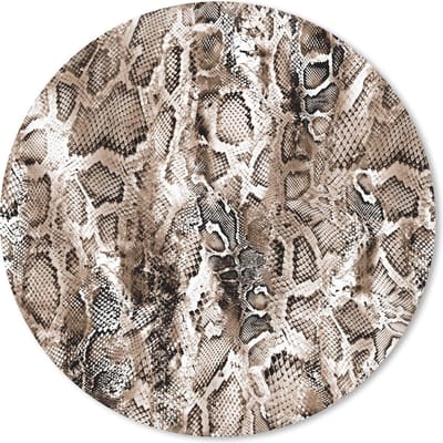 Muismat rond 20x20 cm - Mousepad Dierenprint - Schubben - Vormen - Ronde muismatten
