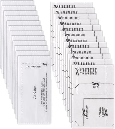 24stuks - filters geschikt voor Miele stofzuiger [Compact C1 & C2, Complete C2 & C3, S8340] 12 motorbeschermingsfilters en 12 uitlaatluchtfilters, vervangingsfilters geschikt voor Miele stofzuigers S4000, S5000, S6000
