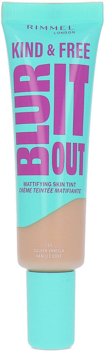 Rimmel London Kind & Free BLUR IT OUT Mattifying Skin Tint 30ml (Various Shades) - 163 Golden Vanilla