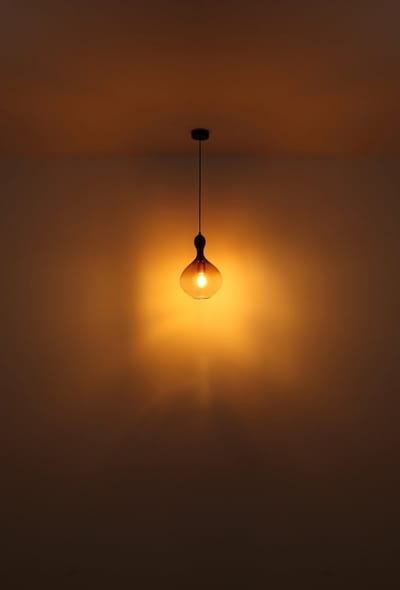 Globo - hanglamp - Aladdin - zwart - glas - Ø 23cm - E27 - 15538H1