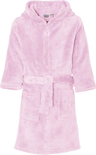 Playshoes - Fleece badjas met capuchon - Lichtroze - maat 86-92cm