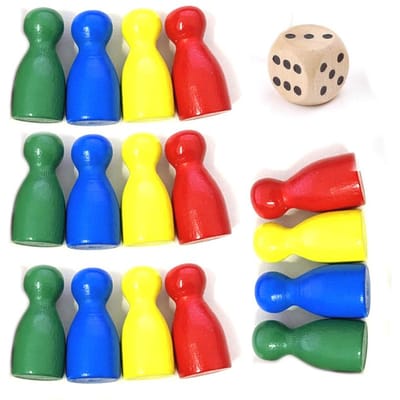 16 Stuks Houten Mensvormige Puzzelspel voor Kinderen Houten Bordspel Schakels Mensvormige Damstukken Vliegend Schaak