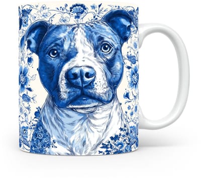 Mok Bull terrier Beker voor koffie of tas voor thee, cadeau voor dierenliefhebbers, moeder, vader, collega, vriend, vriendin, kantoor, opa, oma, hond, kerst, sinterklaas, verjaardag