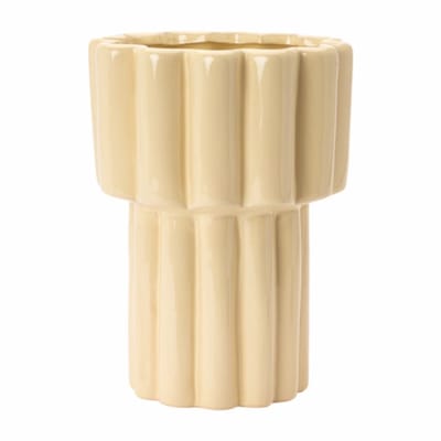 by fonQ Ceramic Vaas H26 cm - Yellow