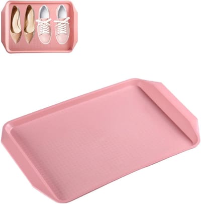 Schoenenmat 3 Stuks - Schoenbakken - Huis Schoonhouden - Verhoogde Rand - 40.5 cm - Roze