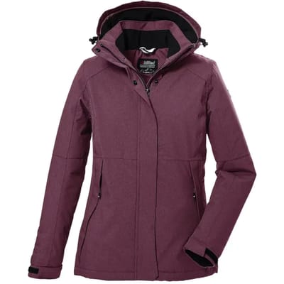Killtec dames winterjas - 39702 - aubergine - functionele winterjas - maat 36