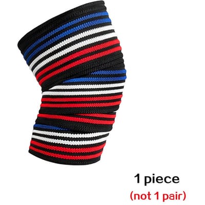 Tcare Kniebeschermers 180cm*8cm Trainings Drukbanden Sportschool Gewichtheffen Benen Knie Compressie Oefenbandages Elastische Bandages Nieuw black