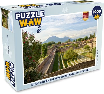 Puzzel Oude muren en een wijngaard in Pompeji - Legpuzzel - Puzzel 1000 stukjes volwassenen