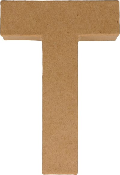 Artemio letter T papier-maché 15 cm