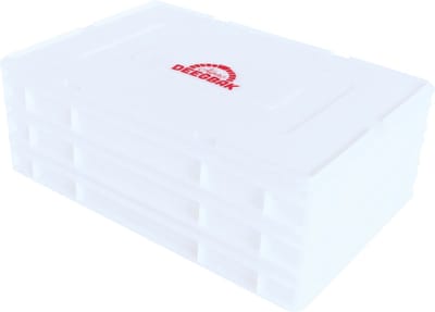 Alpac Deegbak XL - Deegkrat - 600 x 400 x 85 mm - 3 Pizzabollenbakken + 1 Deksel