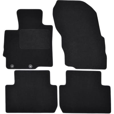 Tapis de sol - Mitsubishi - Eclipse Cross - Velours noir - 4 pièces - Antidérapant