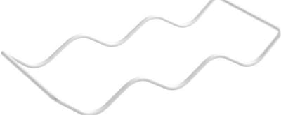 Famanu – Stapelbare flessenhouder – Kunststof flessenrek voor keuken, kast en voorraad – Set van 6 – Wit – 14 x 31 x 3 cm