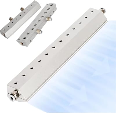 Luchtmeter - Luchtblazer - Stof verwijderen - Aluminiumlegering - 200 mm - Zilver