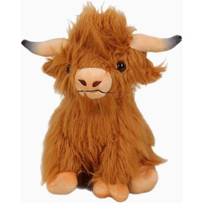 Cyisonal Hoogland Stier Pluche Speelgoed Zacht Schattige Stier Pluche Speelgoed Voor Kinderen En Vrouwen Zachte Schattige Cadeaus brown