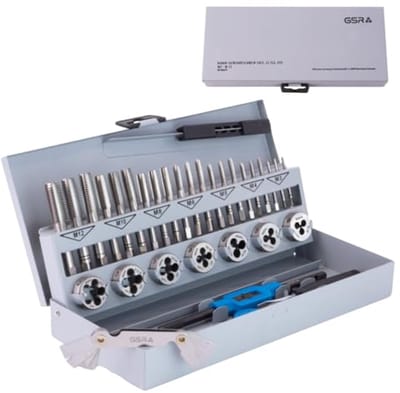 32-delige Schroefdraad Set M3-M12 HSSG | Handgewindebohrer, Gewindeschneider en meer