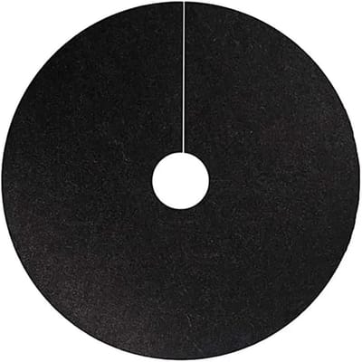 Onkruidbestrijding bodembedekkers - Mulchringen - Planten beschermen - Ademend materiaal - 5 stuks 32 cm - Zwart