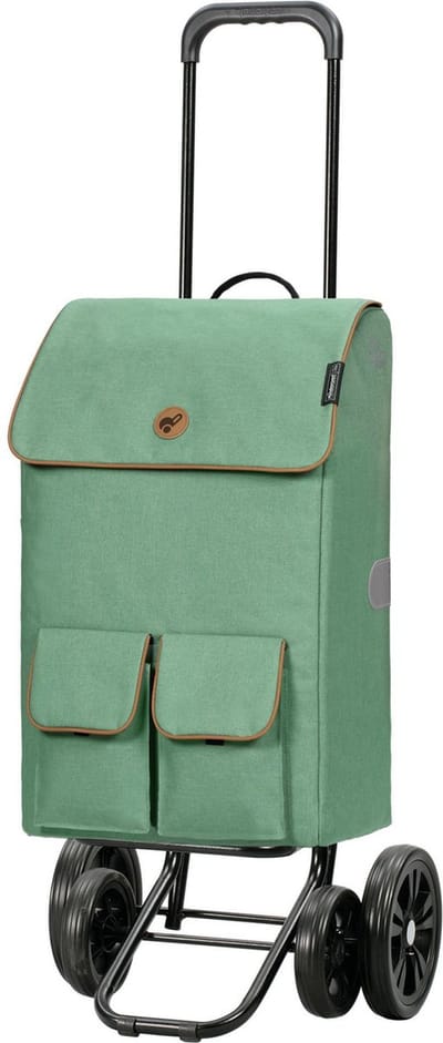 Andersen SHOPPER MANUFAKTUR Boodschappentrolley Quattro Shopper Ipek M.a Salvia Mintgroen 117cm