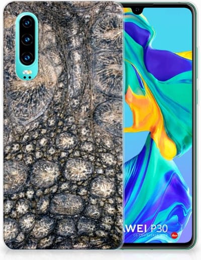 Huawei P30 TPU Hoesje Krokodillenprint