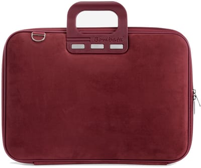 Bombata Camoscio Dames Laptoptas – Suède-look – 15 / 15,6 / 16 inch – Dames Laptopwerktas met Schouderband – Rood