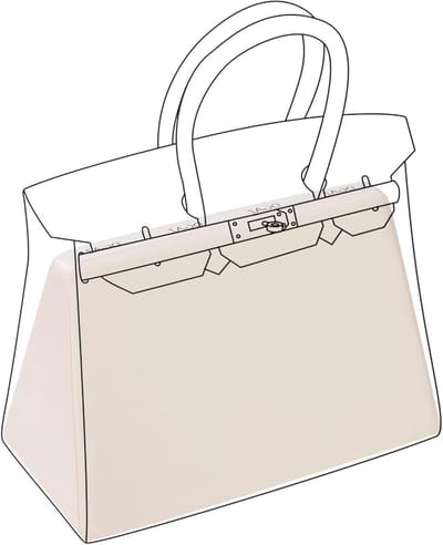 Zijde kusseninzet voor Birkin tassen 20/25/30/35/40, luxe tasinzet, tasvormer en organizer voor handtassen