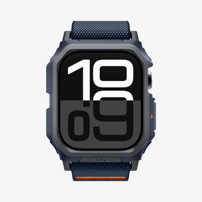 Spigen Lite Fit Pro - Hoesje en Bandje Geschikt voor Apple Watch 11/10 46MM - Blauw