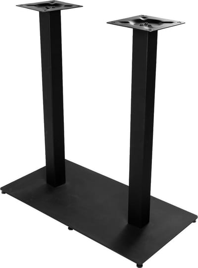Bronx71® Bartafelonderstel Tomi bistro dubbel metaal zwart 105 cm