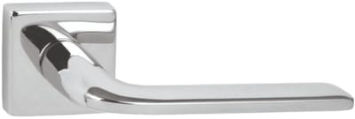 Domino® Deurklink VITTORIA QR M6 - Chroom gespoten - Deurkruk, Deurbeslag, Deurklinken voor Binnen - Deurbeslag van aluminium - Deurklink voor kamerdeur, kantoordeur, kelderdeur en binnendeur