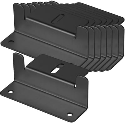 Zonnepaneelhouder 8 stuks 100 mm Z-hoekhouders van robuust aluminium incl. schroeven en moeren