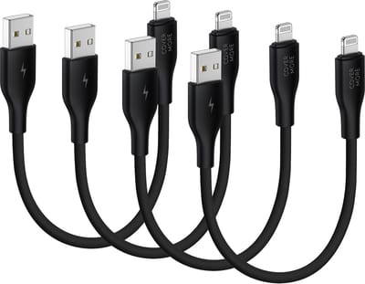 Usb naar geschikt voor iPhone kabels - Geschikt voor Lightning naar usb A - Oplaadkabel - 30cm - 4 stuks - Kort - Voordeelbundel