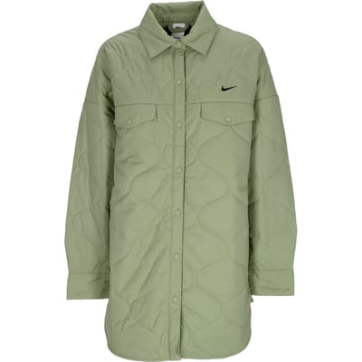 Coachjack Dames W Sportswear Essentials Quilted Trench Oil Groen/zwart
