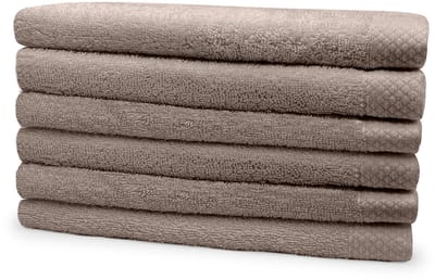 Eleganzzz Handdoeken Set - Set van 6 - Badhanddoeken 70x140cm - Badlakens - Handdoek - 420 gr/m2 - 100% Katoen - taupe