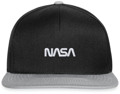 NASA Logo Klein Wit Borduurwerk Snapback cap