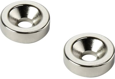TRU COMPONENTS TC-12250612 Permanente magneet Ring (Ø x h) 15 mm x 5 mm M4 Grenstemperatuur (max.): 150 °C