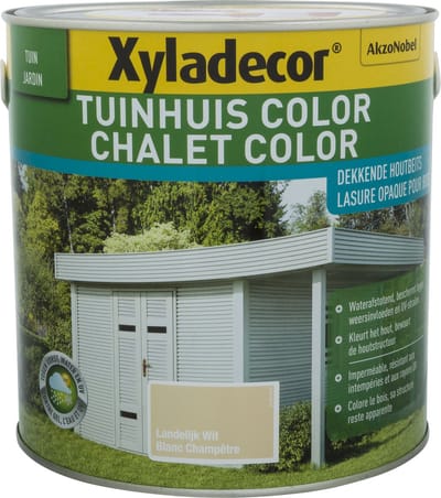 Xyladecor - Tuinhuis Color - Landelijk Wit - 2,5 L