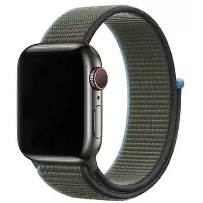 2+1 | Apple Watch Bandje - Geweven - Nylon - Inverness Groen
