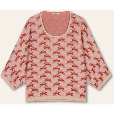 Oilily Katika Gebreide Top- maat3XL Living Coral