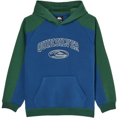 Quiksilver No Teacher Hoodie Groen,Blauw 10 Years Jongen
