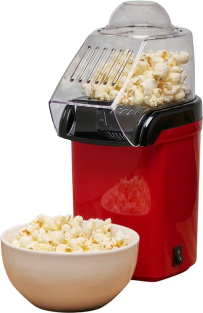 alpina Popcorn Machine 1200W - Popcornmachine zonder Olie - Popcornmaker met Maatlepel - Klaar in 3 Minuten