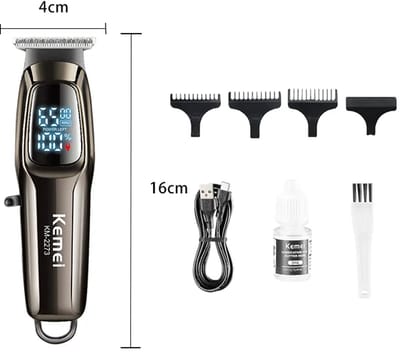 Kemei Km-2273 Nieuw Ontwerp Tondeuse Trimmer Mini Professionele Elektrische Tondeuse Trimmer Voor Commerciële Tondeuse