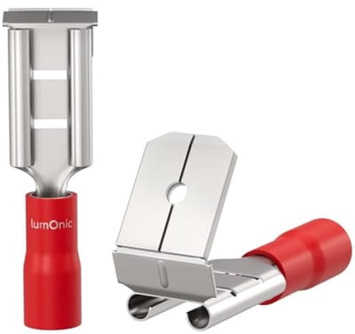 Bladcontactdoos 25x met aftakking 0,5-1,5mm² in rood voor bladverbinders