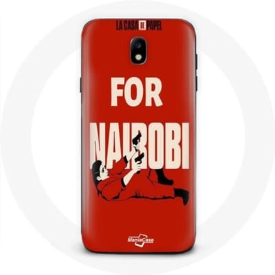 Samsung Galaxy J3 2017 hoesje La casa de papel Nairobi tekening