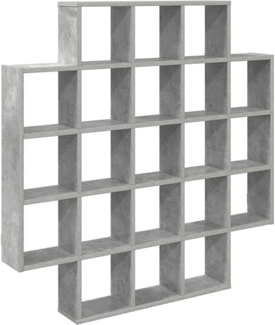 vidaXL - Wandplank - Betongrijs - 100 - x - 13 - x - 100 - cm - Bewerkt - hout