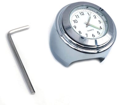 Allecto - Auto Dashboard Klok - Quartz Klok - Lichtgevende Mini Horloge - Wit - Auto Decoratie - Tijdweergave - Voor elke auto