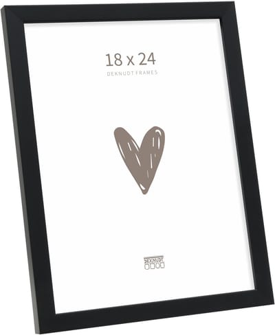 Deknudt Frames fotolijst S243K2 - zwart - smal - foto 18x24 cm