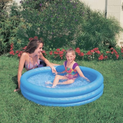 Intex Blauw Kinderbadje - Ø 114 x 25 cm - Zwembad - Buitenbad - Opblaasbadje - Garden Select