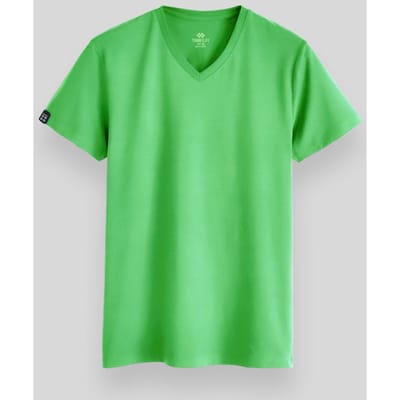 Heren V-hals Korte Mouw T-Shirt