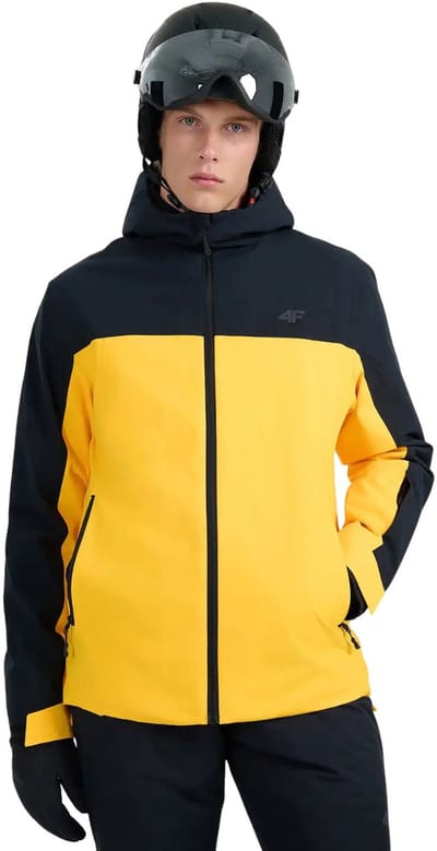 4F Jas Ski Heren Geel - Maat S