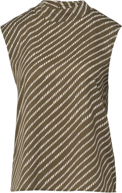 Mousseline Blouse Zonder Mouwen Met Schouderstukken Dames COMMA