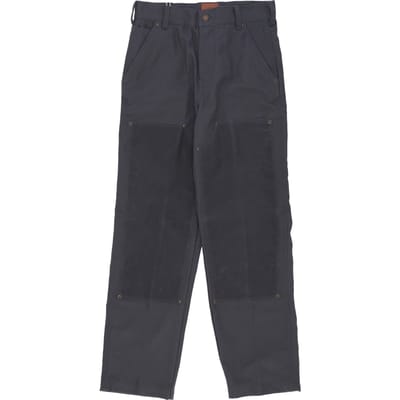 Lucas Waxed Double Knee Pant antracietgrijze lange herenbroek